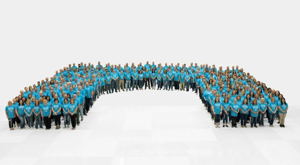 Group of Neighborly workers standing in an 