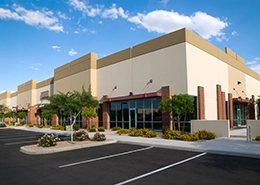 A large modern commercial building.