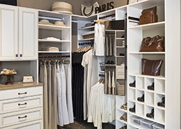 Creative spaces with organized shelves and decor.