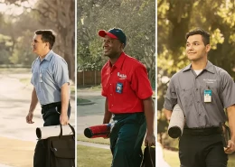 Three Neighbourly workers.