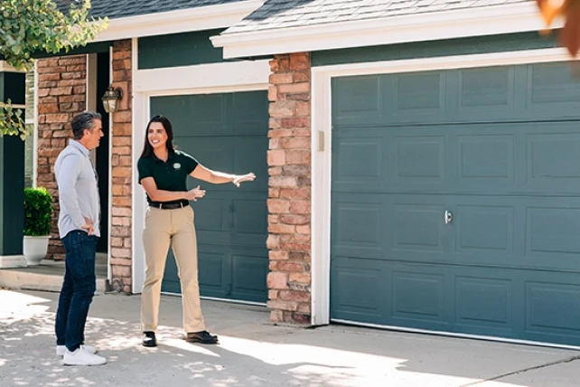 PDS Employee explaining the work process.