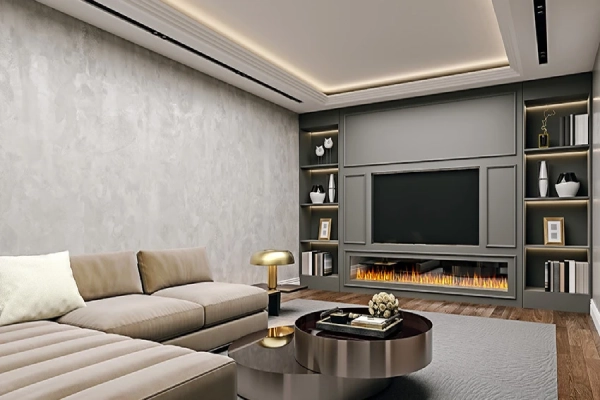 Converted garage into a living room