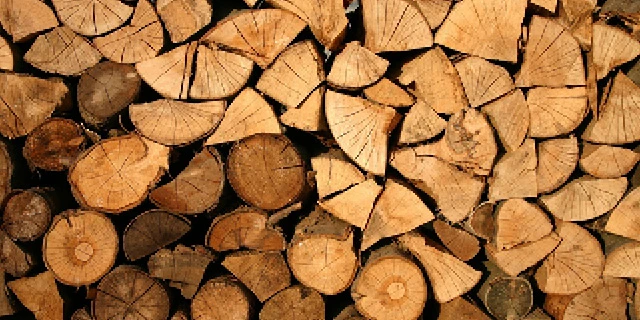 Stack of firewood.