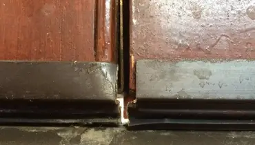 Door seal in need of repair