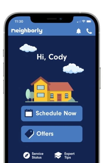 phone screen showing neighborly app