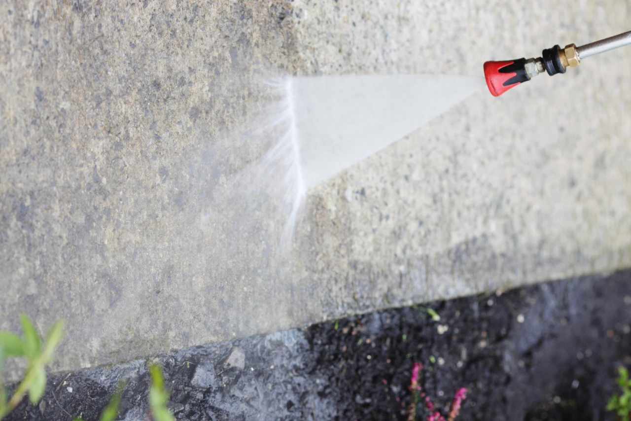 pressure washing concrete