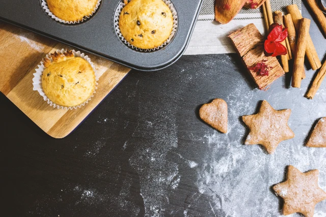 baked muffins and cookies