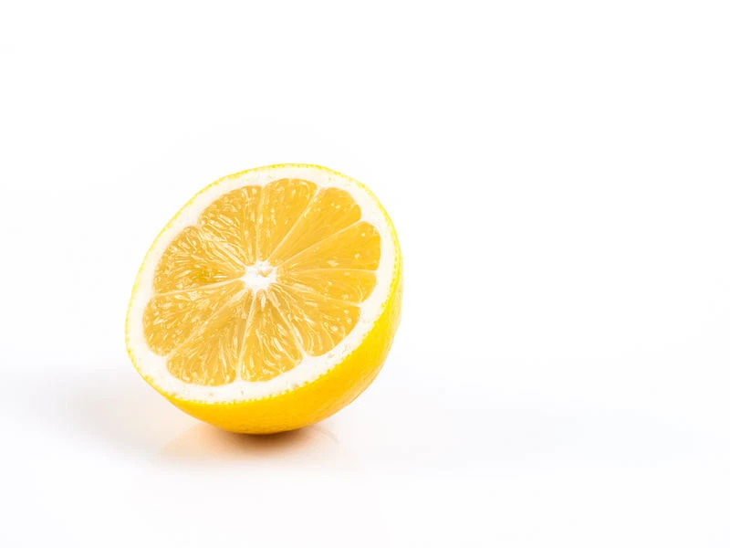 lemon on a white background