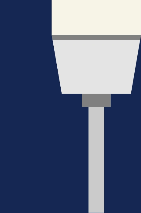 Squeegee on blue background.