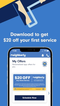 neighborly sweepstakes banner on iphone download the app