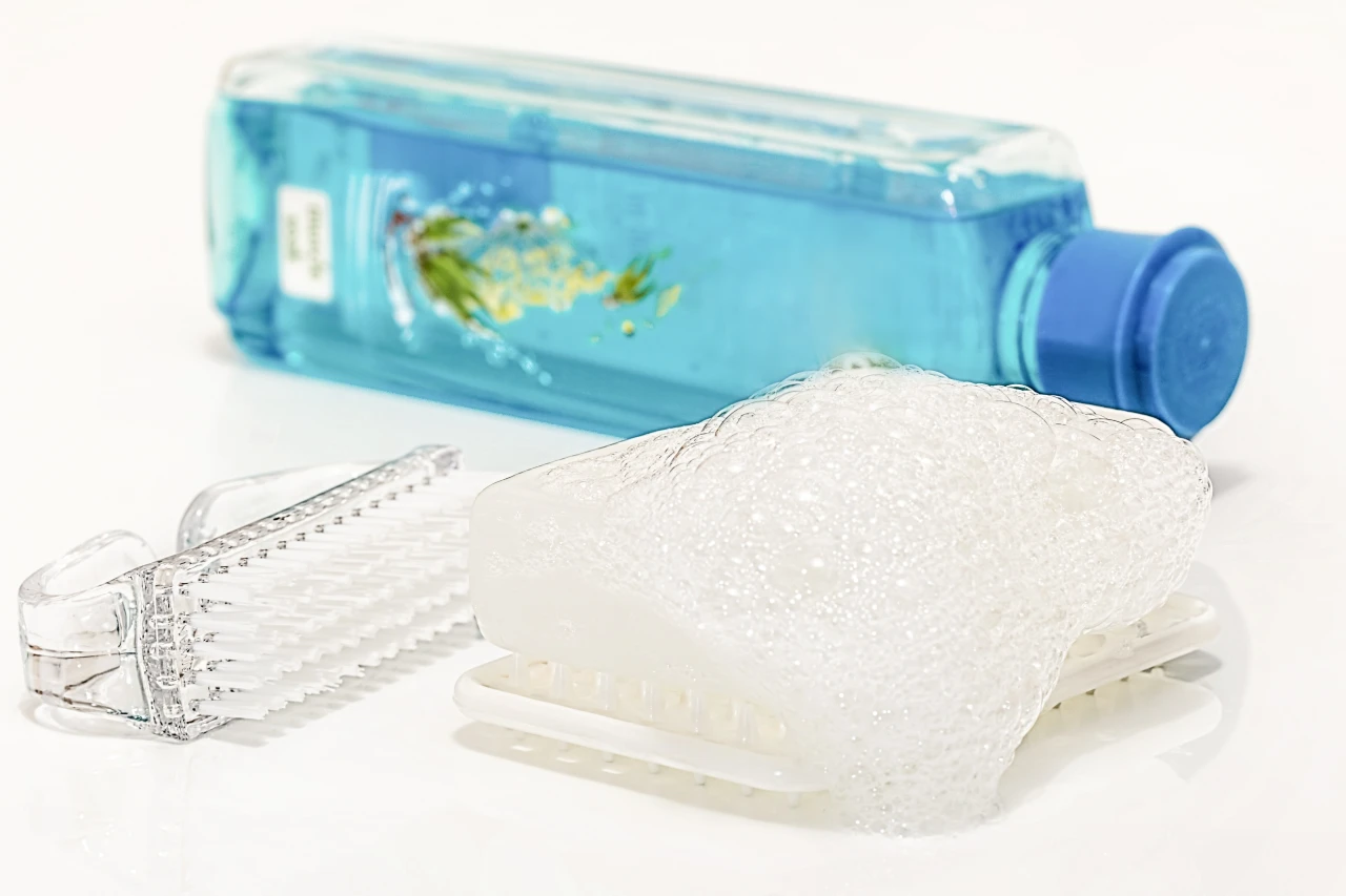 Bathroom soap items.